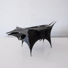 Abstract Modernist Metal Bull Sculpture