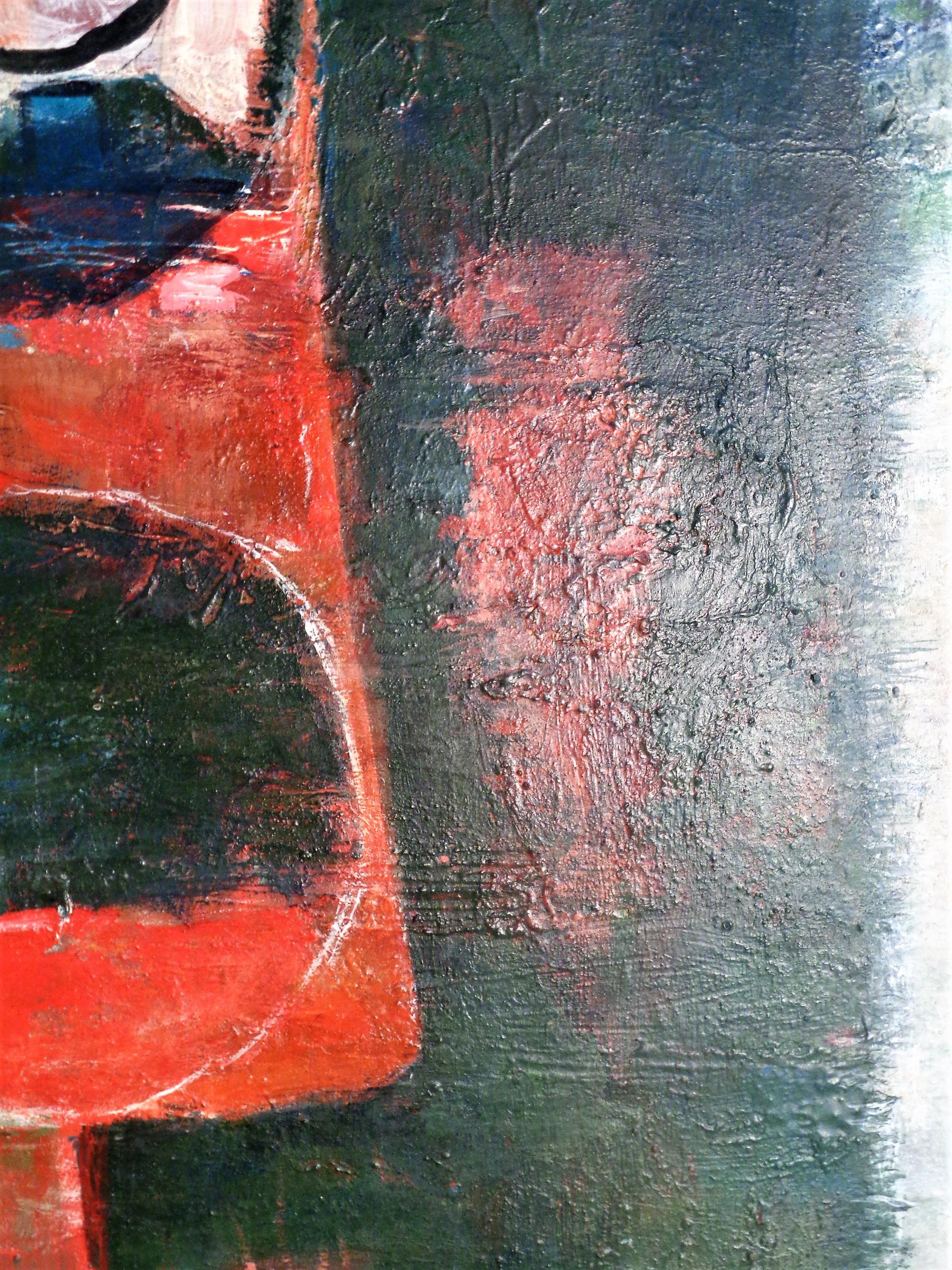Abstract Modernist Painting by Hilda Altschule, 1972 6