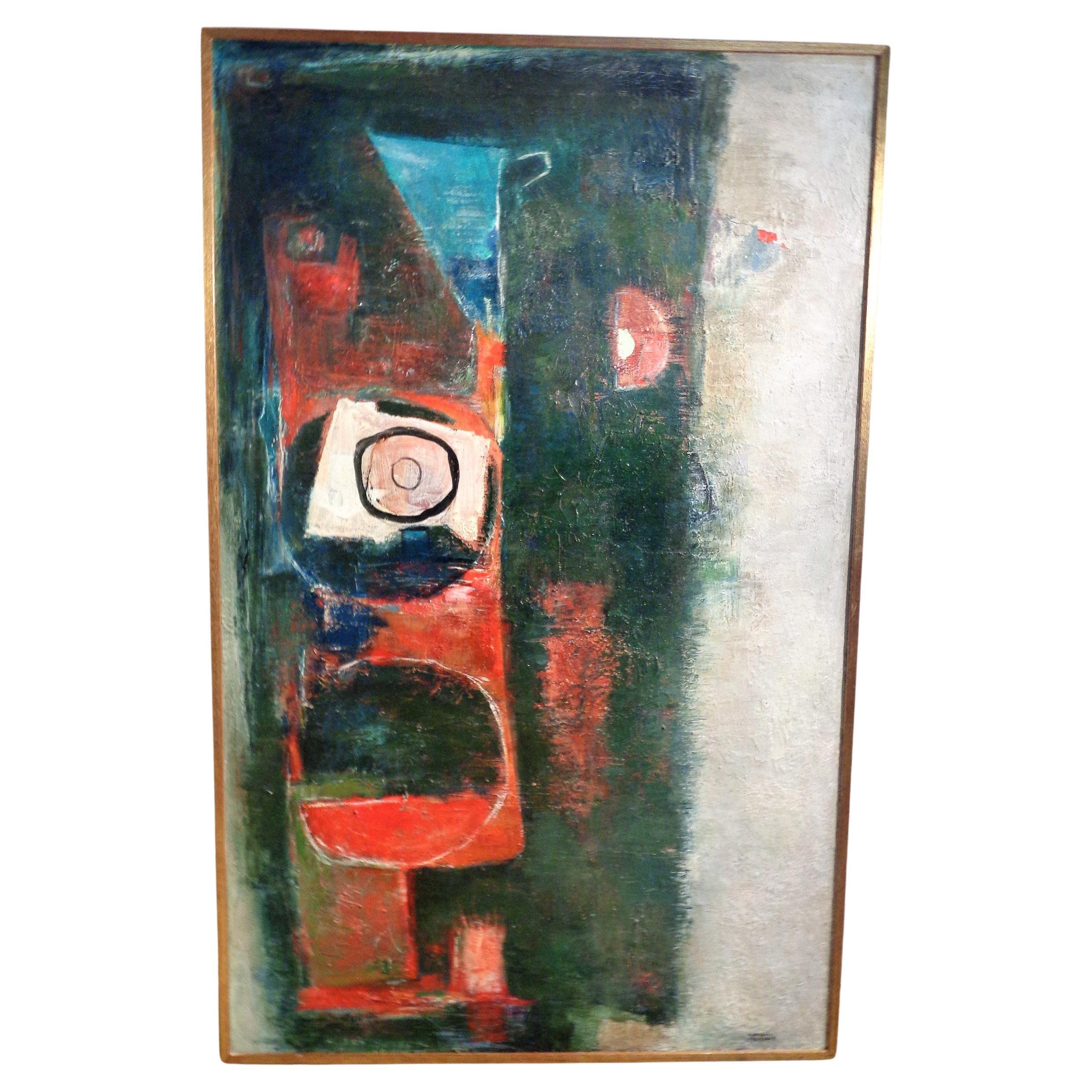 Abstract Modernist Painting by Hilda Altschule, 1972 10