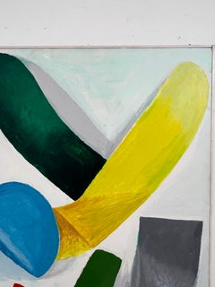 Abstract Modernist Painting by Irving Schultz D. 1973
