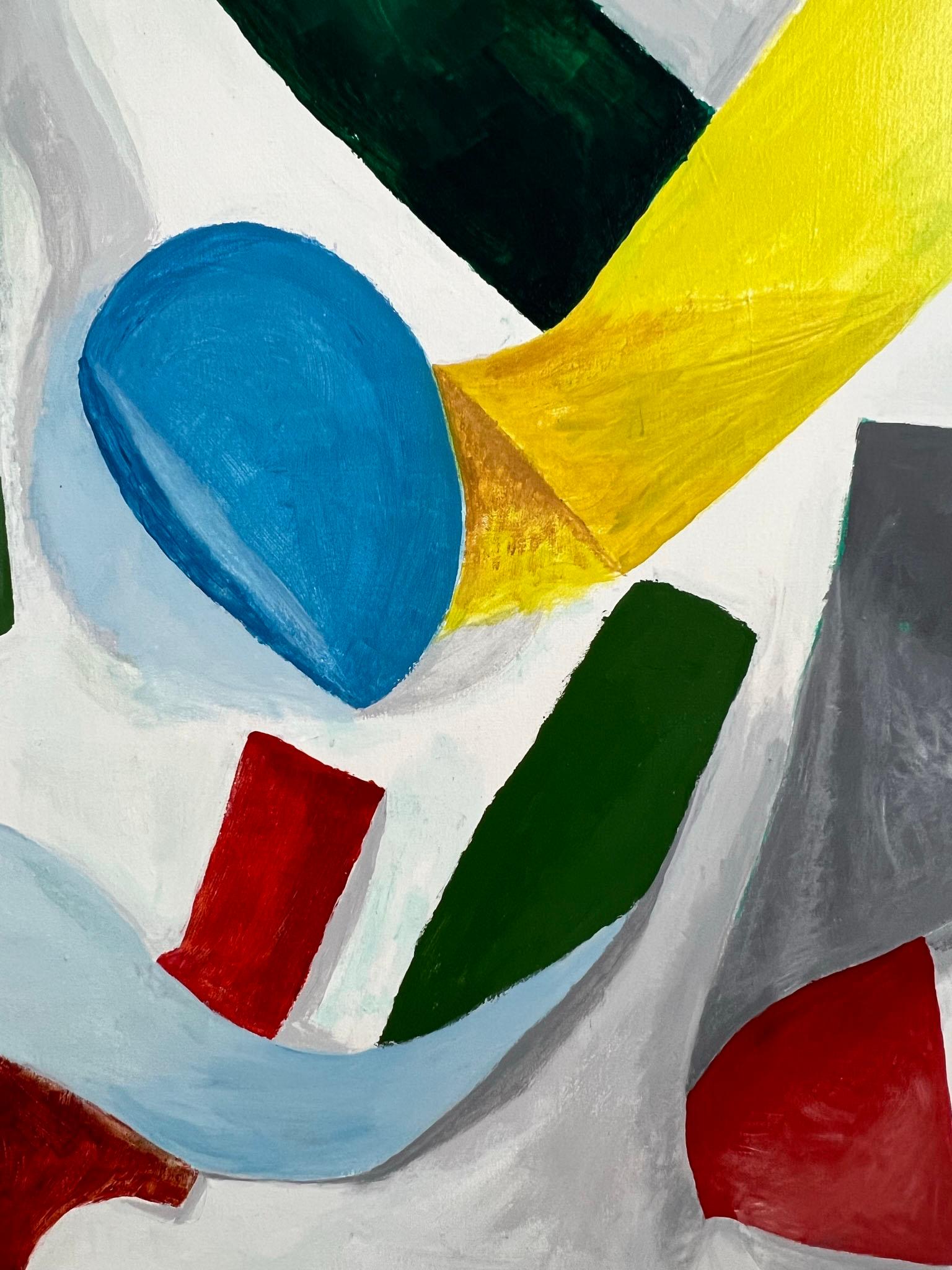 Abstraktes Gemälde der abstrakten Moderne von Irving Schultz D. 1973 (Ende des 20. Jahrhunderts) im Angebot