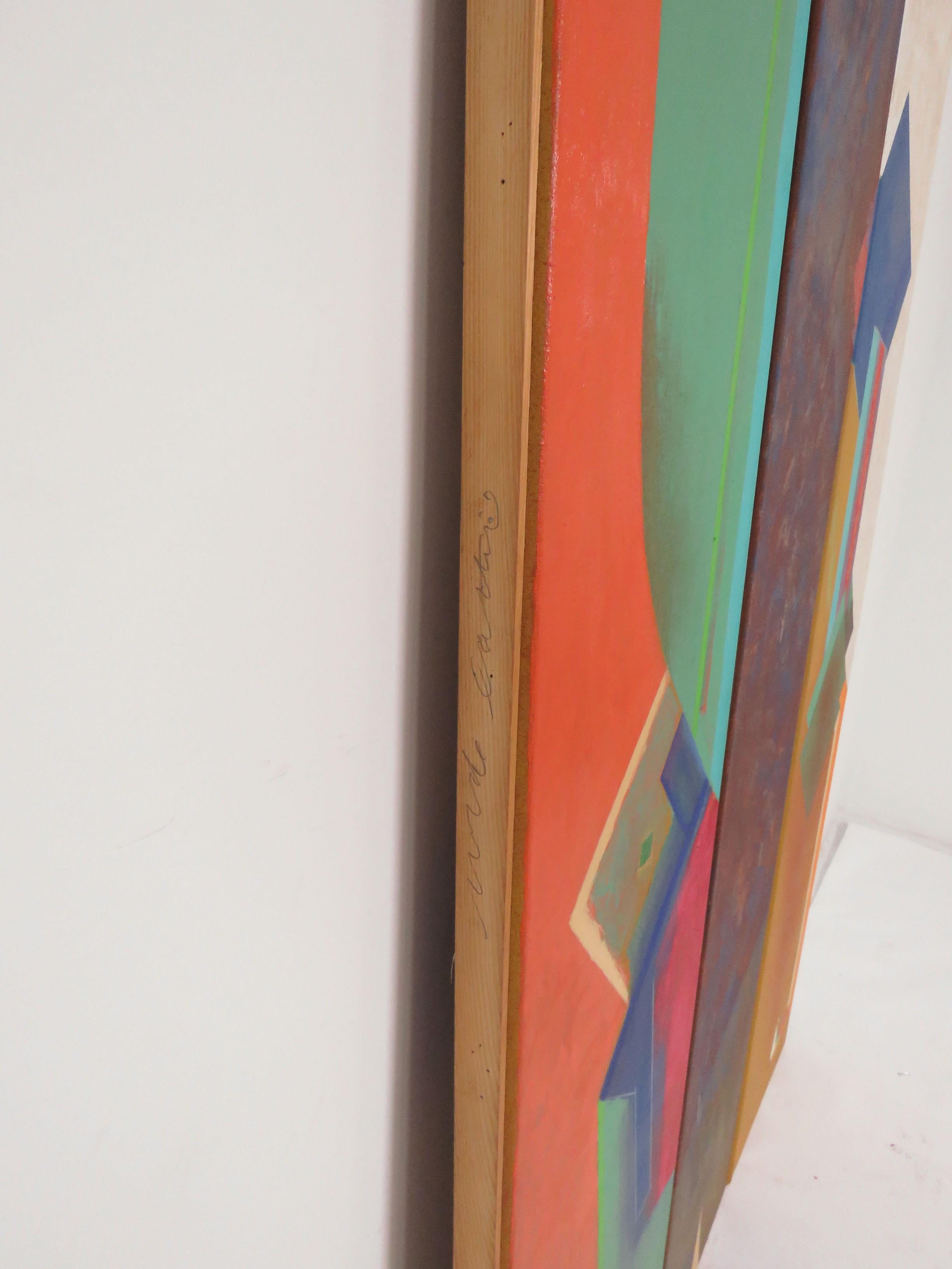 Abstract Modernist Triptych Paintings by Jack Wolfe, circa 1960s 8