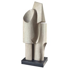 Abstract modernist stone sculpture
