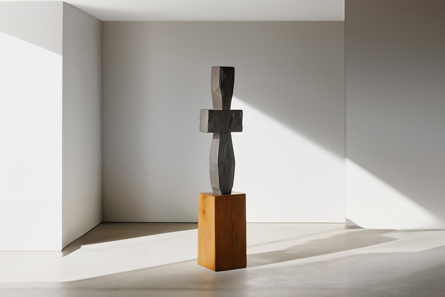 Abstract Modernist Wooden Sculpture in the style of Jean Arp, Unseen Force 11 In New Condition For Sale In Estado de Mexico CP, Estado de Mexico