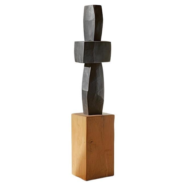 Abstract Modernist Wooden Sculpture in the style of Jean Arp, Unseen Force 11 For Sale