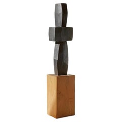 Abstract Modernist Wooden Sculpture in the style of Jean Arp, Unseen Force 11
