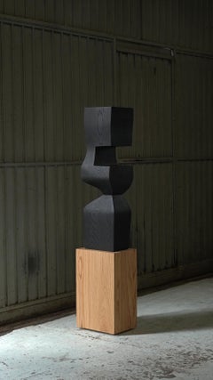 Sculpture moderniste abstraite en bois dans le style de Jean Arp, Unseen Force 12