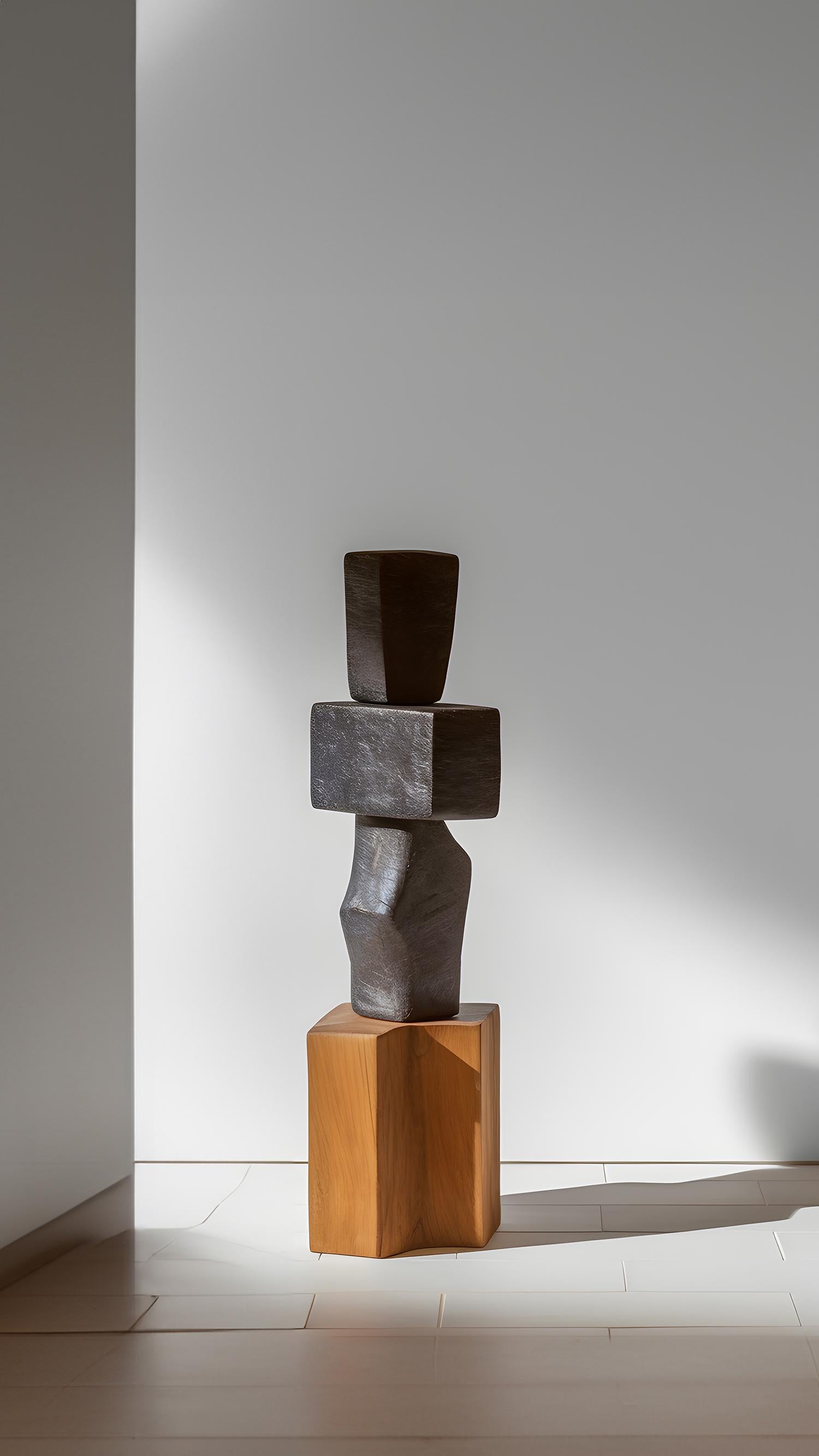 Mexican Abstract Modernist Wooden Sculpture in the style of Jean Arp, Unseen Force 13 For Sale