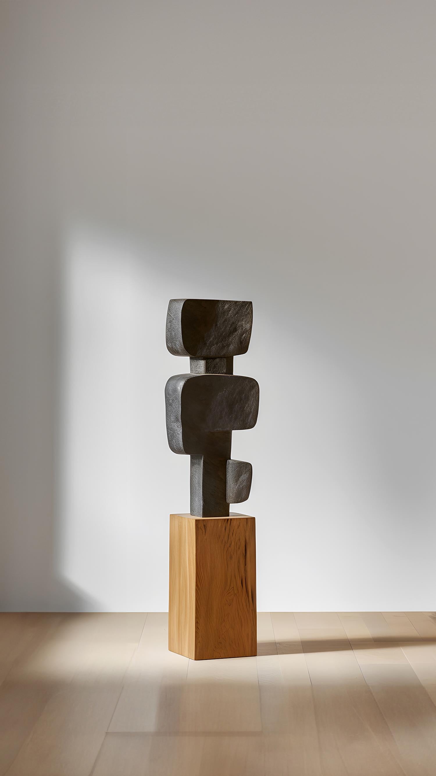 Hand-Crafted Abstract Modernist Wooden Sculpture in the style of Jean Arp, Unseen Force 14 For Sale