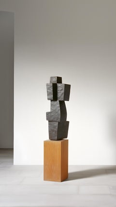 Abstrakte, modernistische Holzskulptur im Stil von Jean Arp, Unseen Force 15