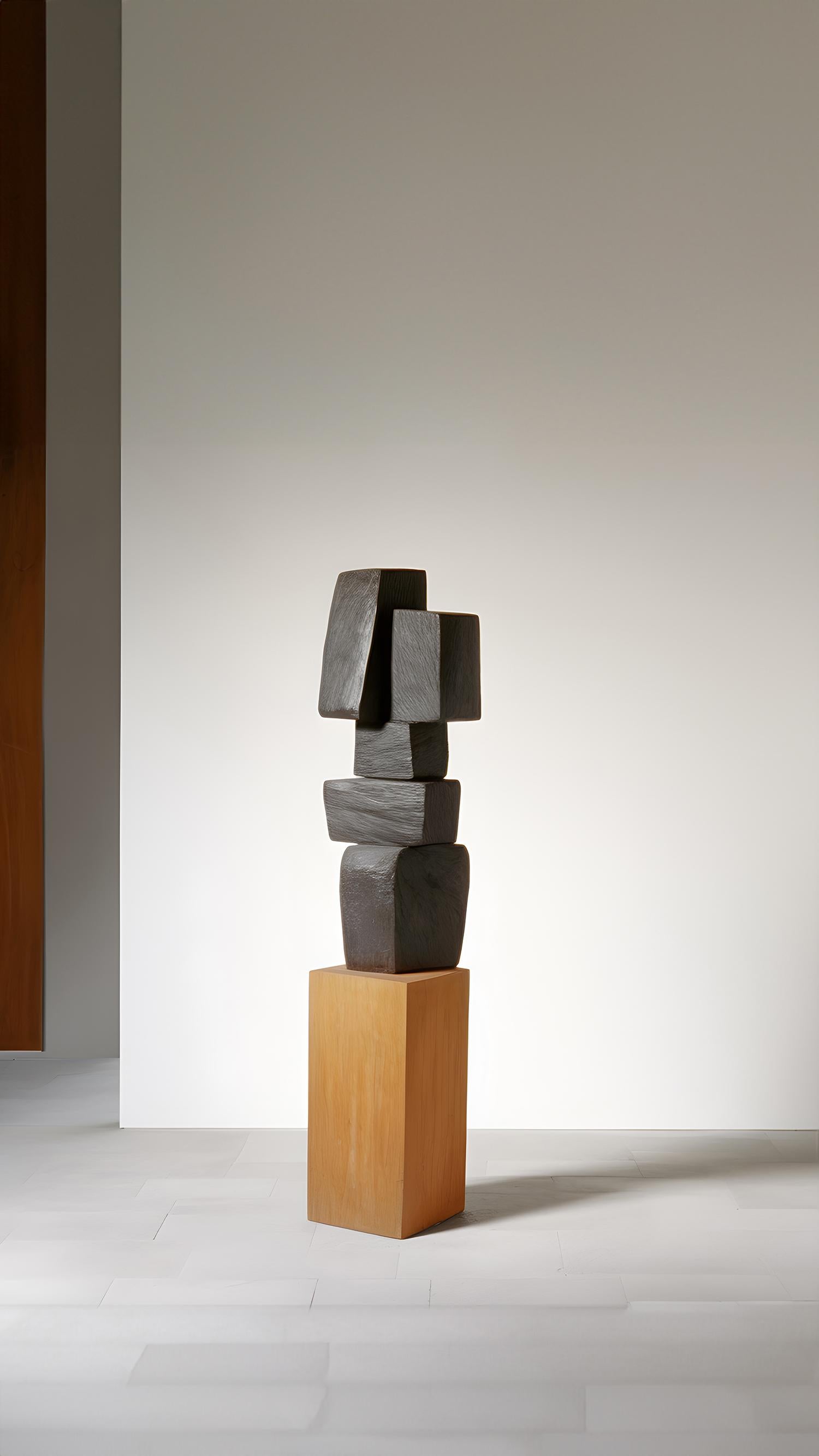 Abstract Modernist Wooden Sculpture in the style of Jean Arp, Unseen Force 15 In New Condition For Sale In Estado de Mexico CP, Estado de Mexico