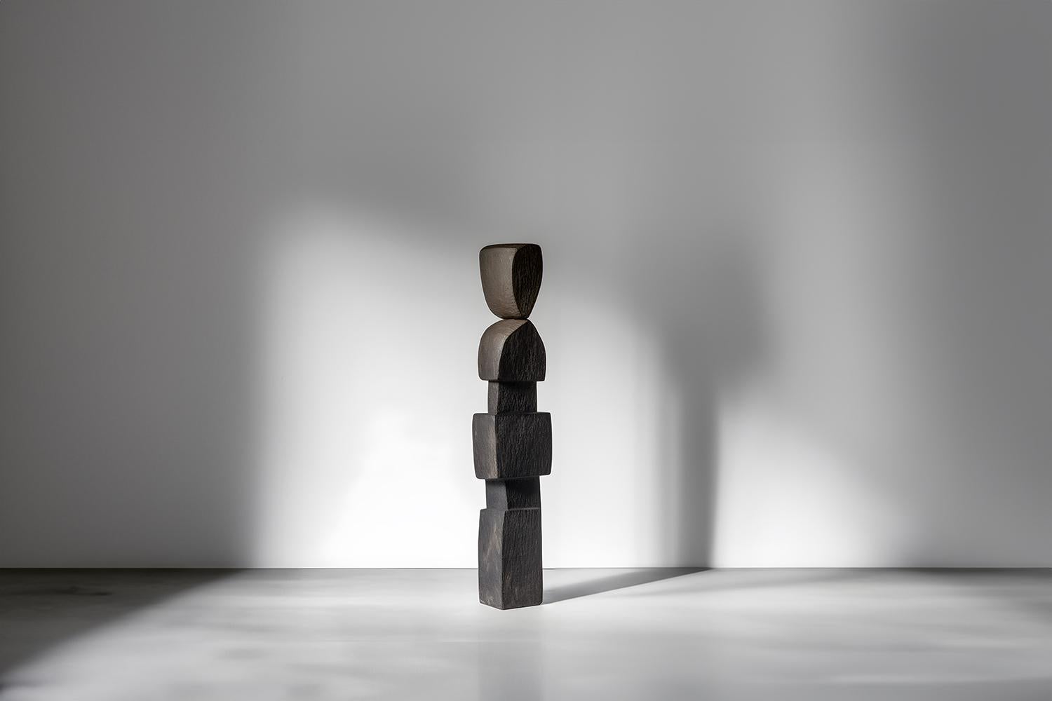 Mexican Abstract Modernist Wooden Sculpture in the style of Jean Arp, Unseen Force 16 For Sale