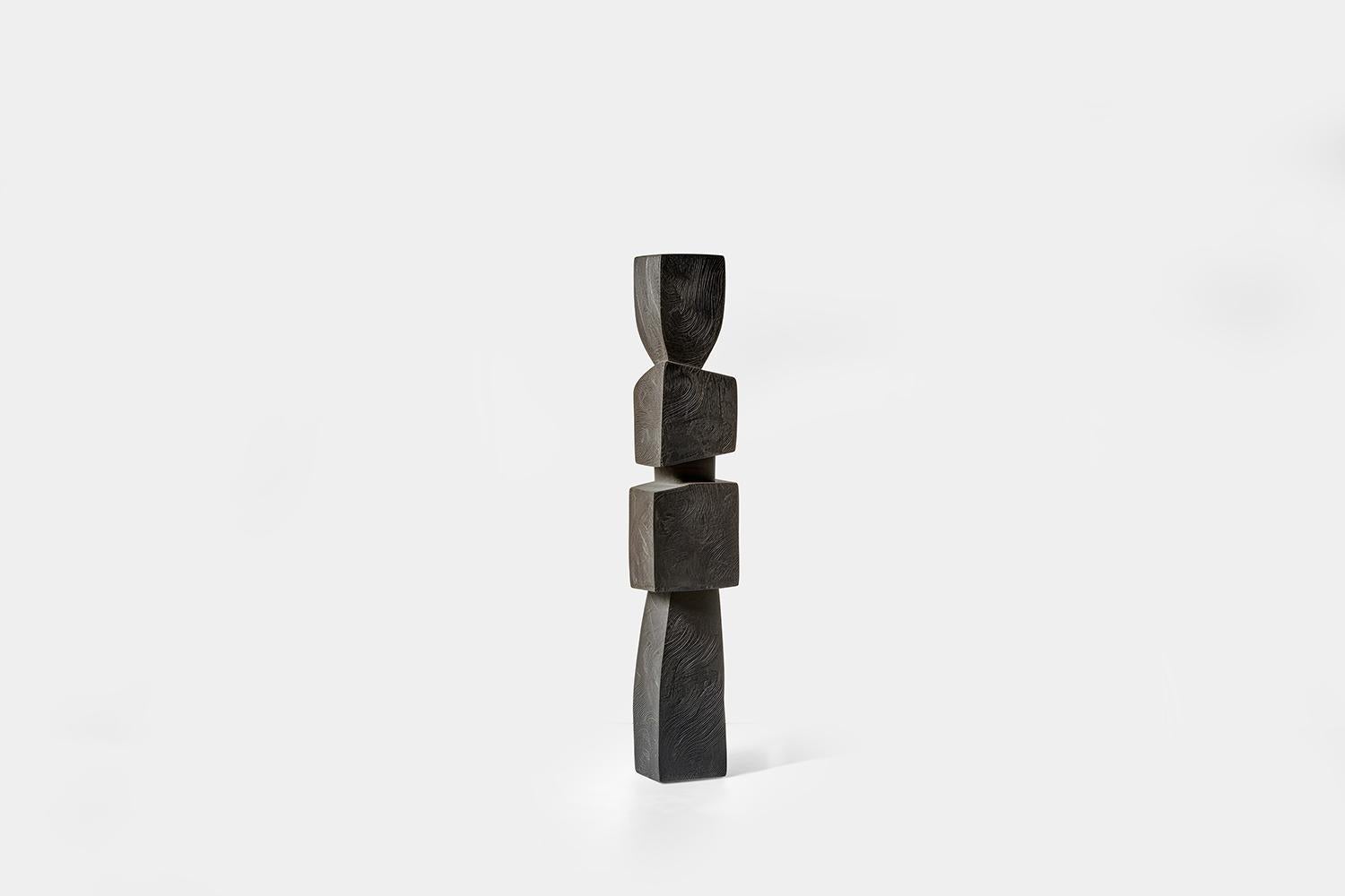 Hand-Crafted Abstract Modernist Wooden Sculpture in the style of Jean Arp, Unseen Force 16 For Sale