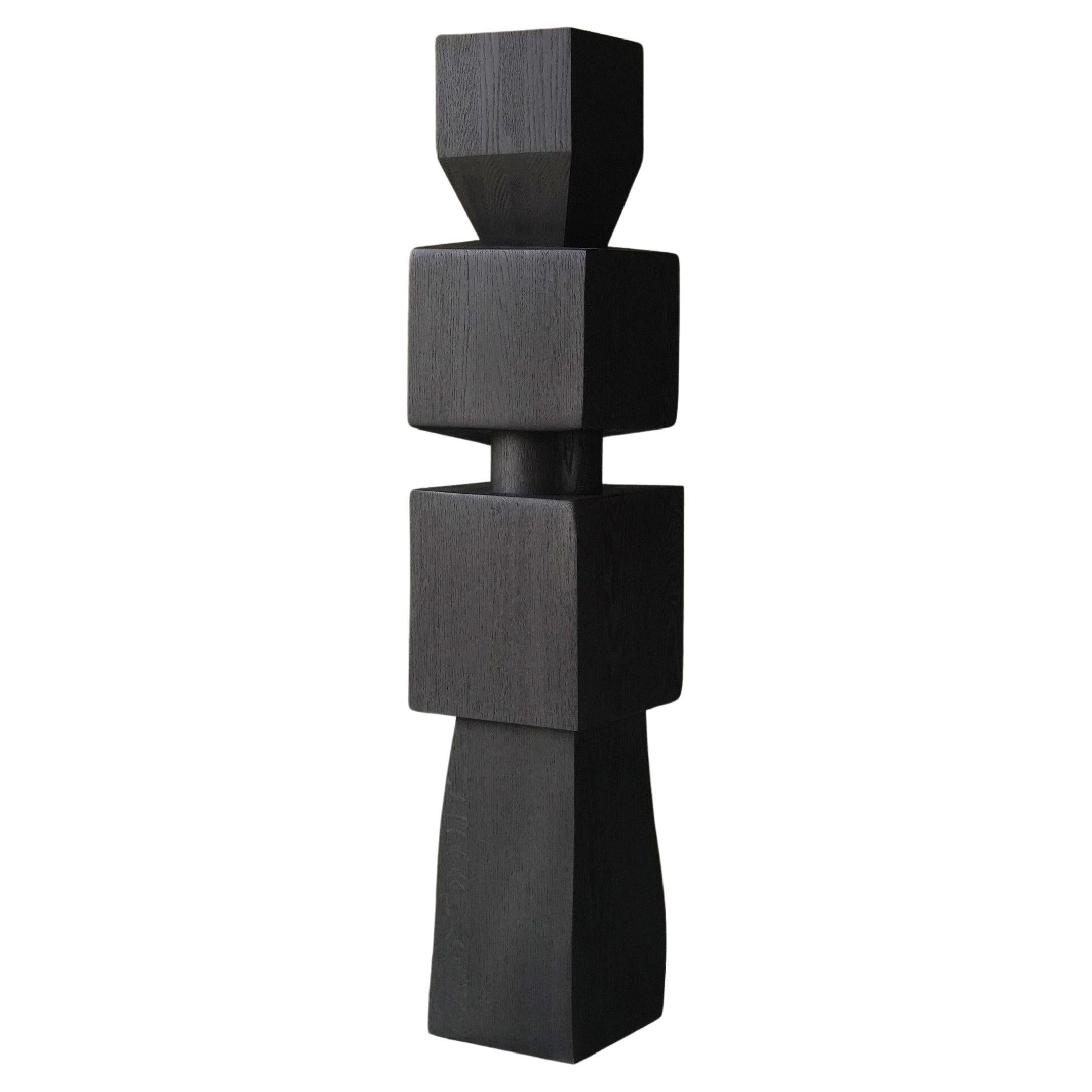 Abstract Modernist Wooden Sculpture in the style of Jean Arp, Unseen Force 16 For Sale