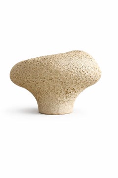 Abstract Moon Handmade Textured Large Ceramic Vase by Maku Ceramic
