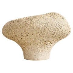 Abstract Moon Handmade Textured Large Ceramic Vase by Maku Ceramic