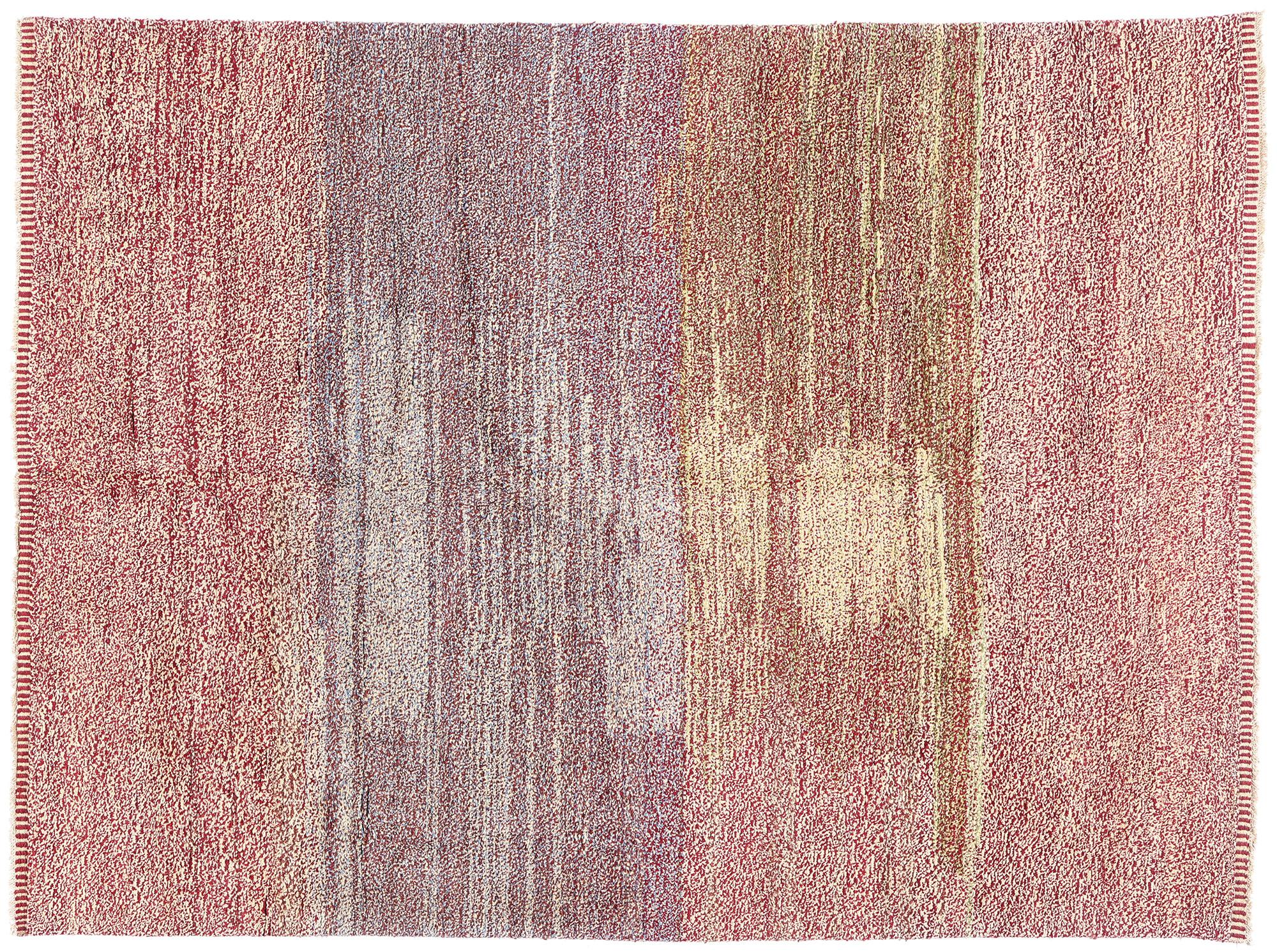 New Modern Moroccan Rug with Abstract Expressionist Style For Sale 3