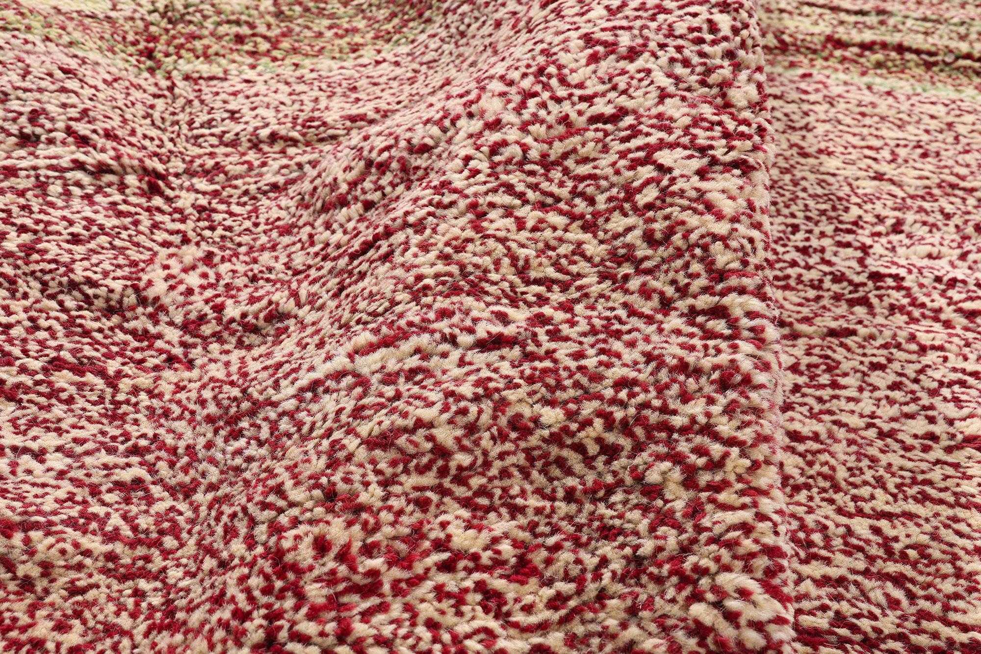 Pakistani New Modern Moroccan Rug with Abstract Expressionist Style For Sale