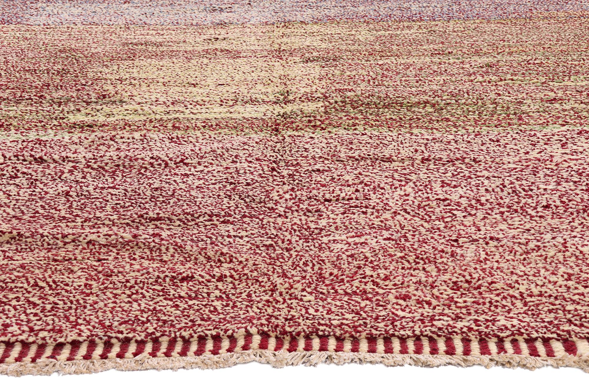 New Modern Moroccan Rug with Abstract Expressionist Style In New Condition For Sale In Dallas, TX