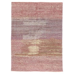 Abstrakter marokkanischer Teppich, Wabi-Sabi trifft auf expressionistischen Stil