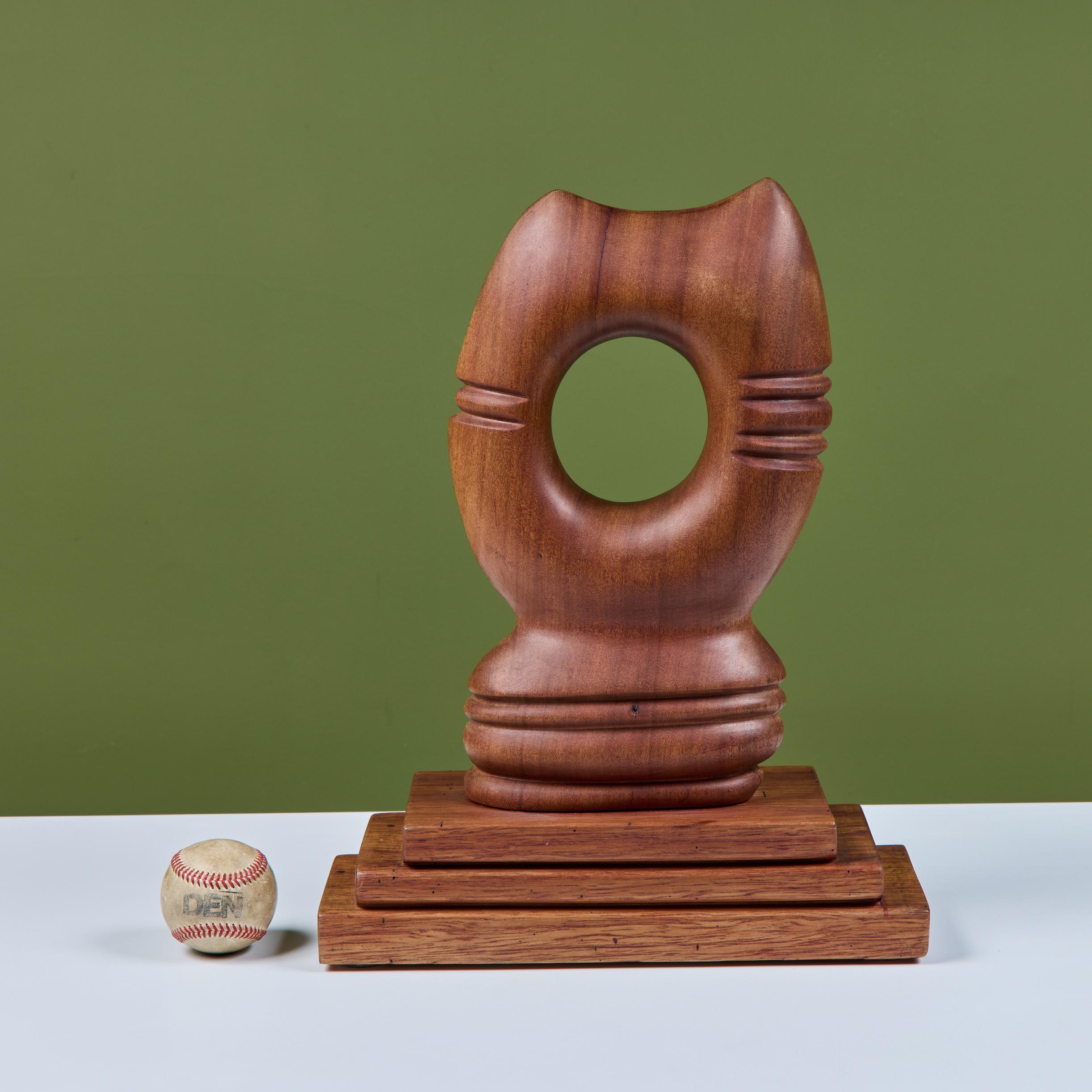 Mid-Century Modern Abstract Mounted Cat Sculpture For Sale
