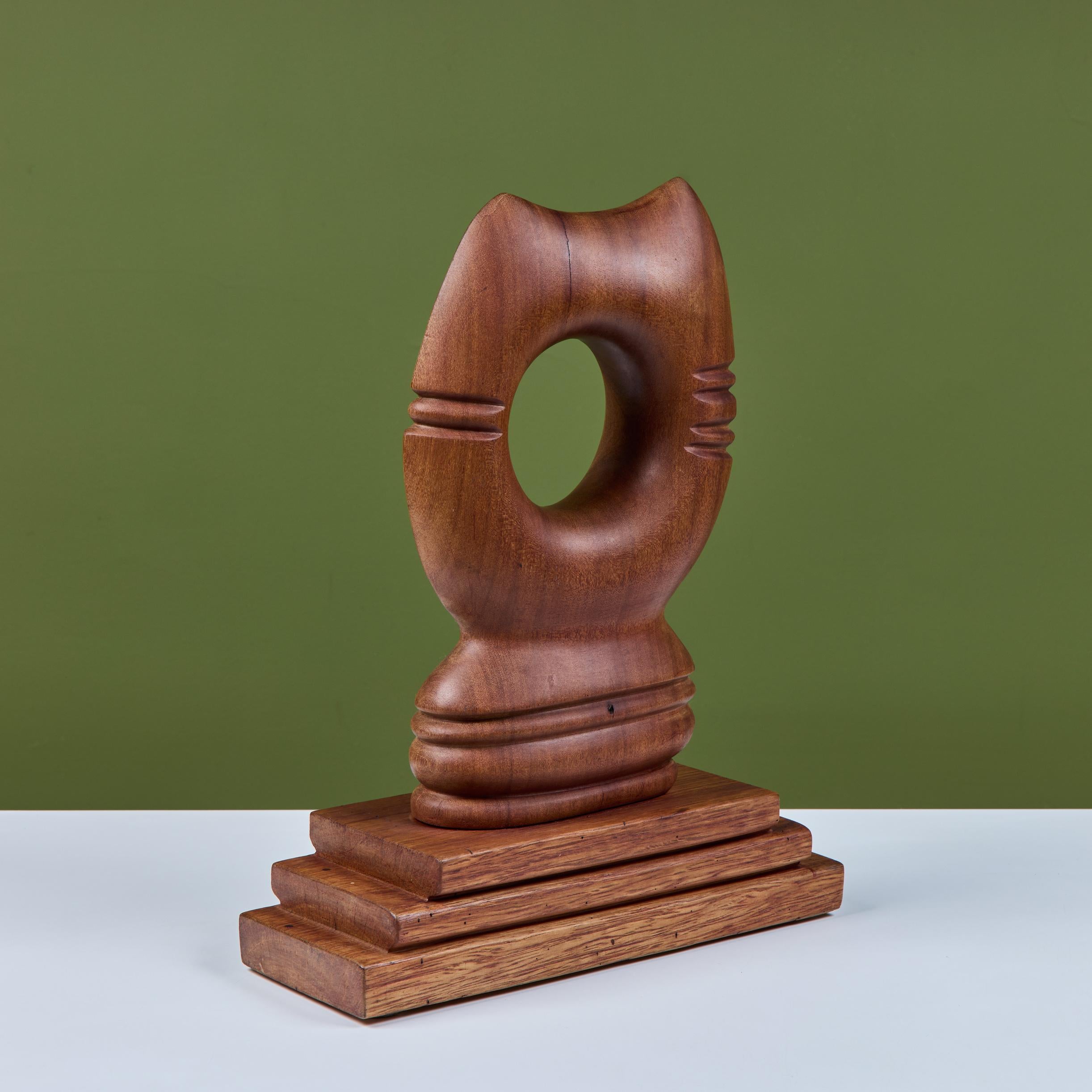 American Abstract Mounted Cat Sculpture For Sale