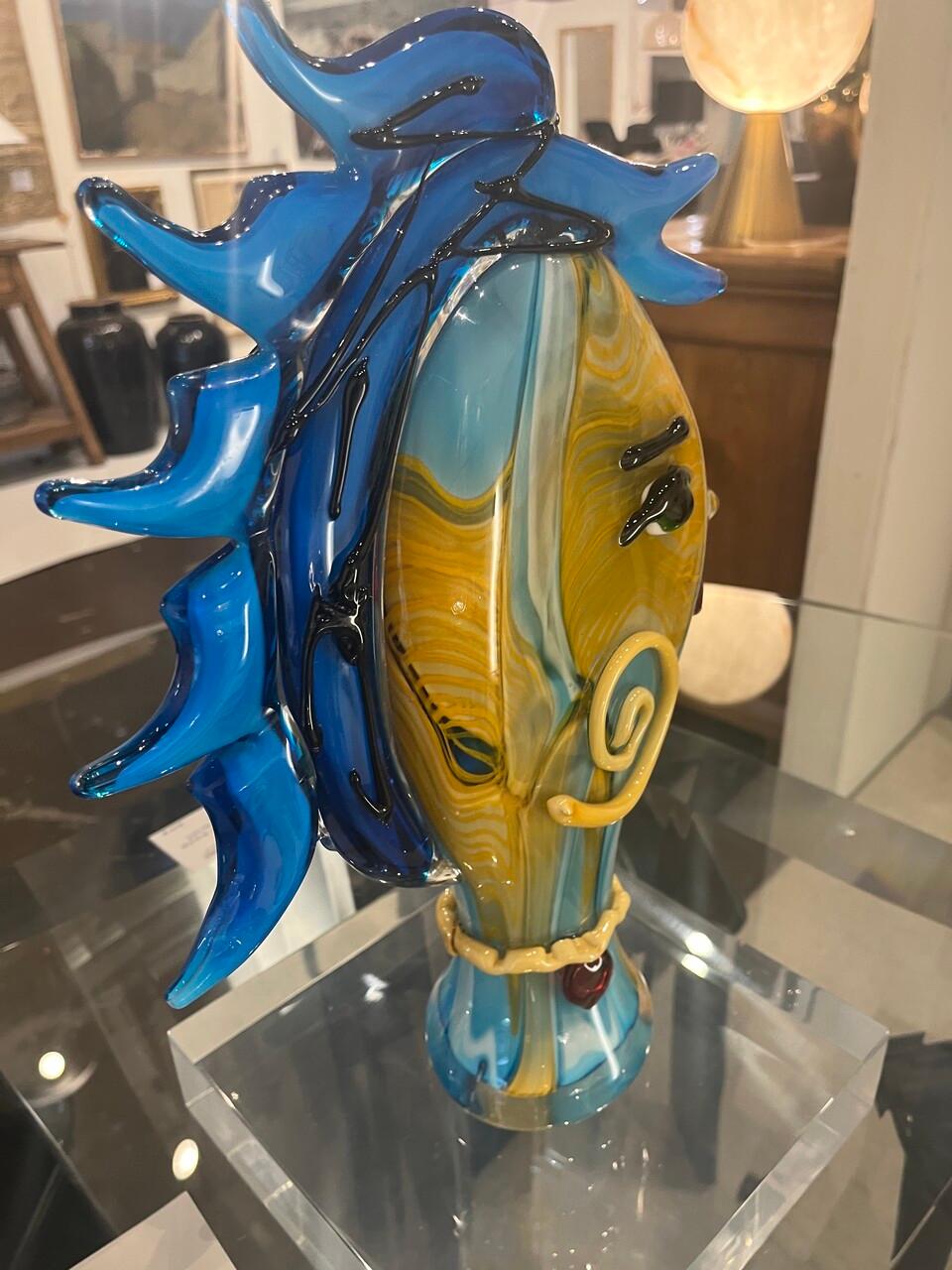 Scultura astratta di Murano in stile Picasso In condizioni buone in vendita a Houston, TX