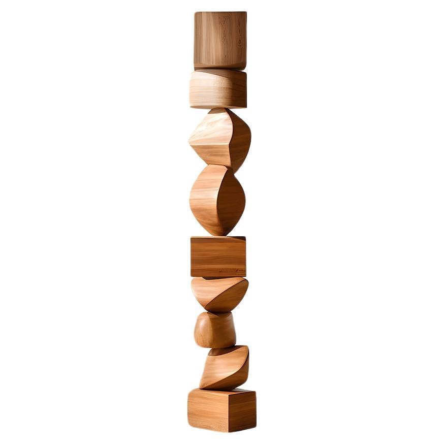 Abstract Oak Elegance Still Stand No59 by NONO, Carved Totem Escalona Art