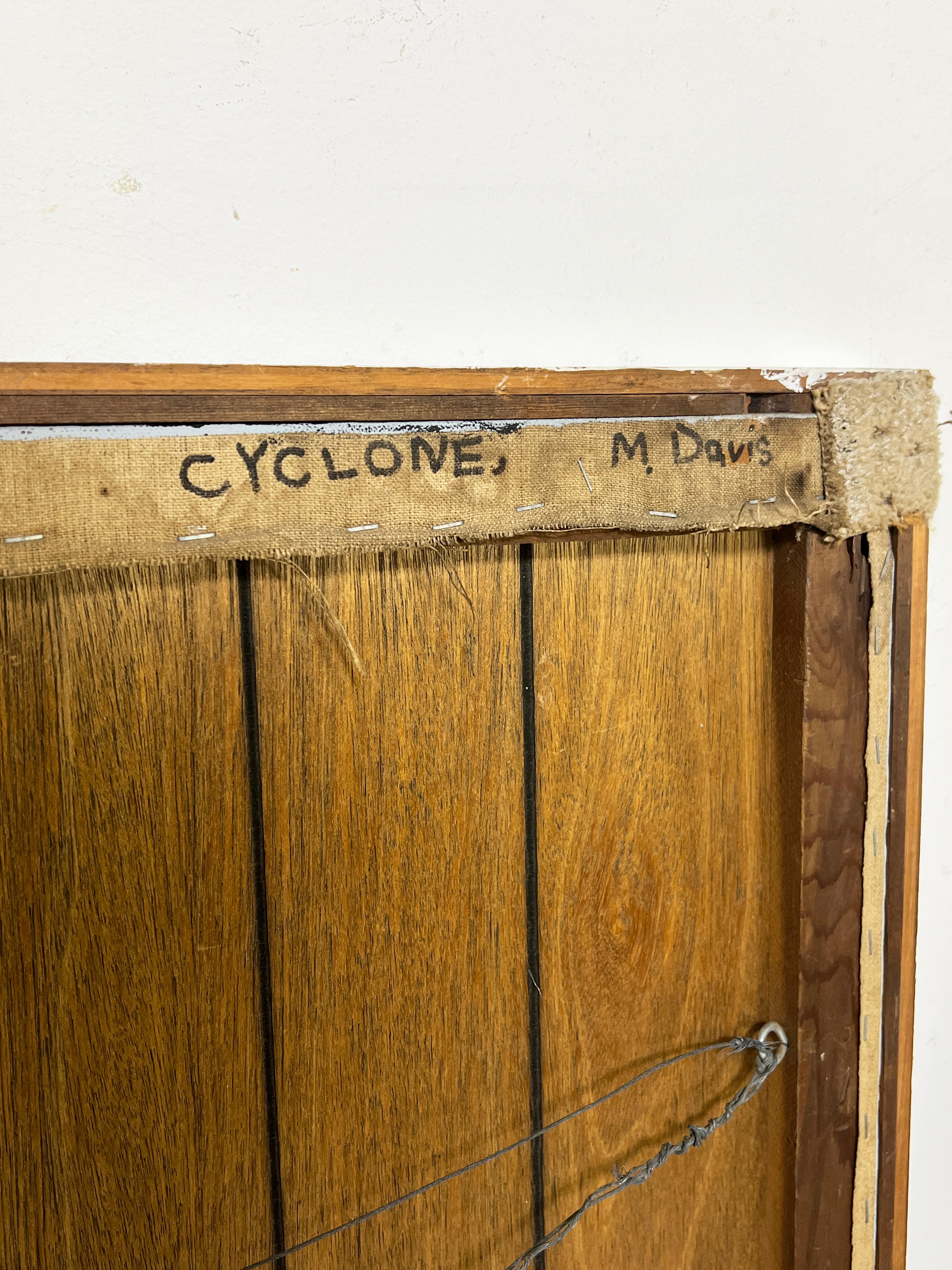 Abstraktes Öl der Cyclone-Achterbahn auf Coney Island von Michael Davis C. 1960er Jahre im Angebot 5