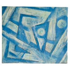 Abstract Oil On Canvas Attributed To Bice Lazzari