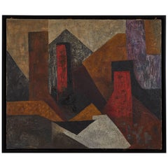 Abstract Oil on Canvas by Luis García Guerrero