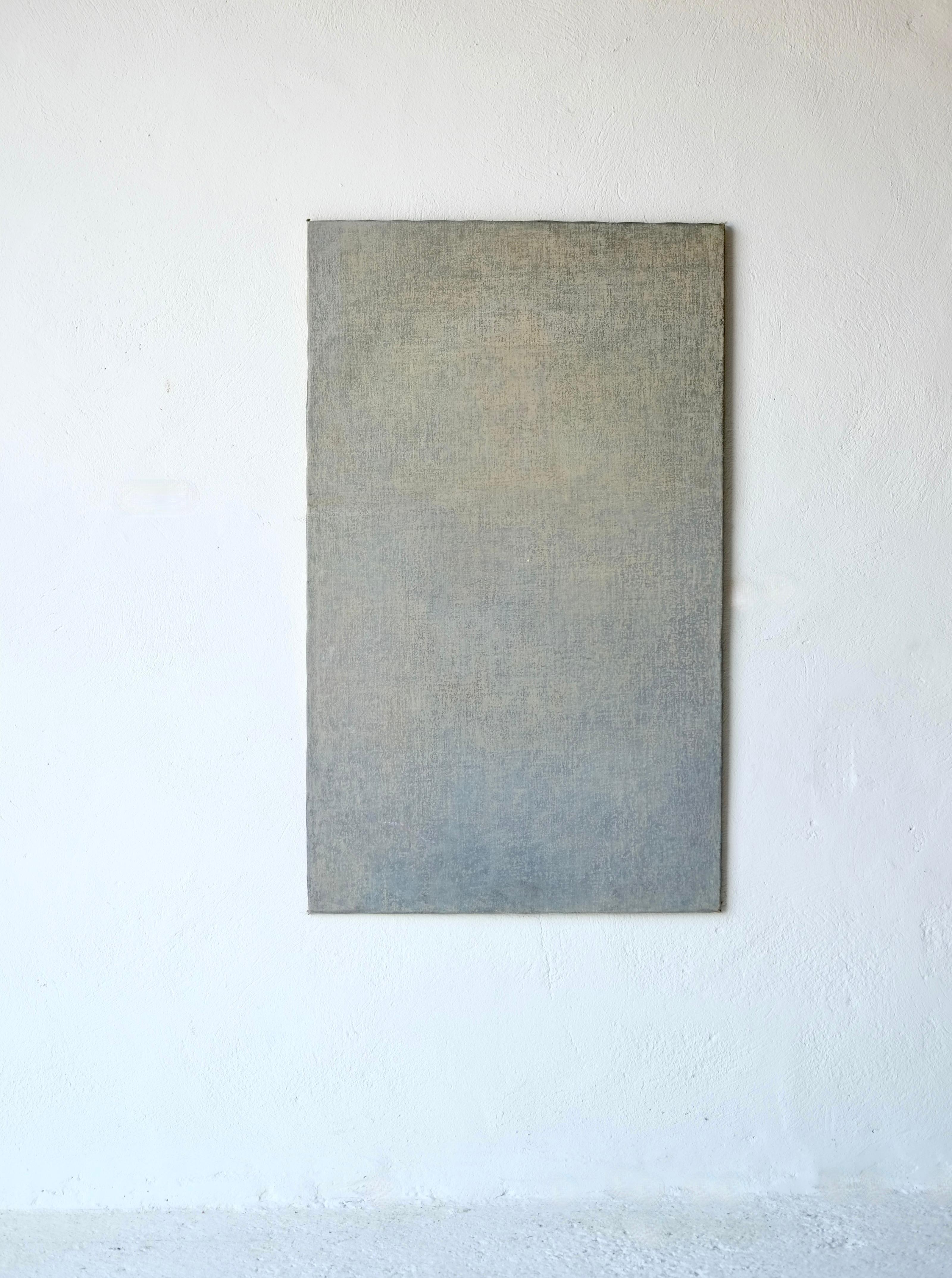 An abstract  by French artist Willy Gasquis (1926-2014).

Oil on canvas mounted on board with evidence of a previous work verso. 

Light mark to the bottom left (see photo). 

H 100 W 60 cm