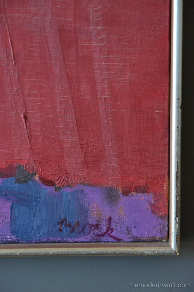 Abstract Oil on Canvas, circa 1965 In Good Condition In Costa Mesa, CA