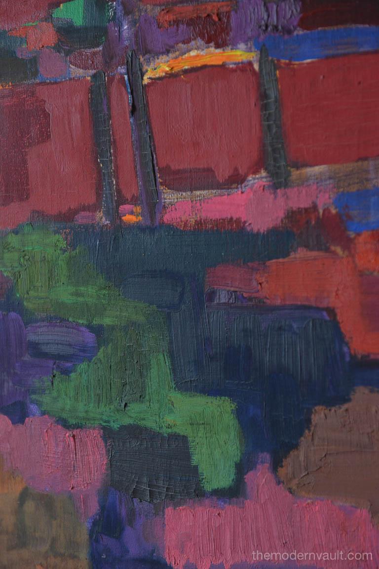 Mid-20th Century Abstract Oil on Canvas, circa 1965