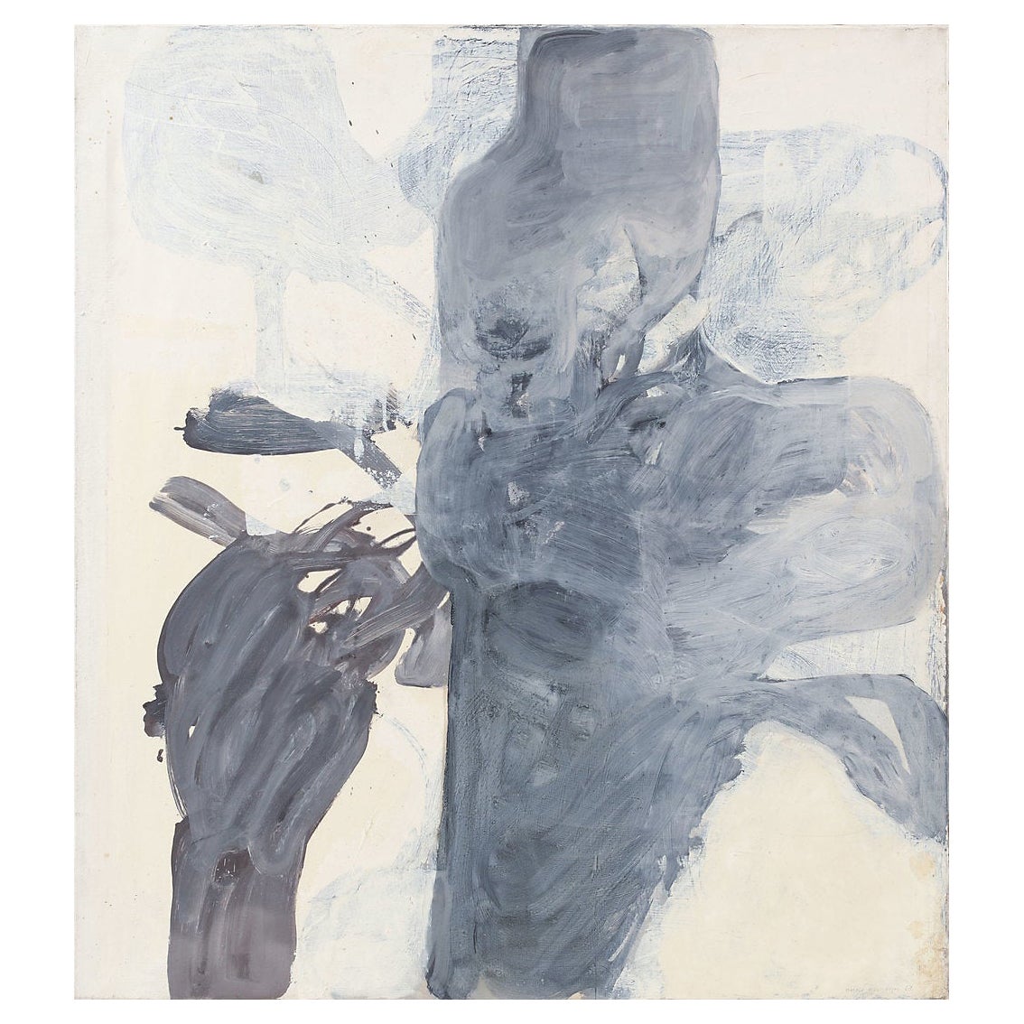 Abstract Oil on Canvas Painting Bertil Berntsson, Sweden, 1960s