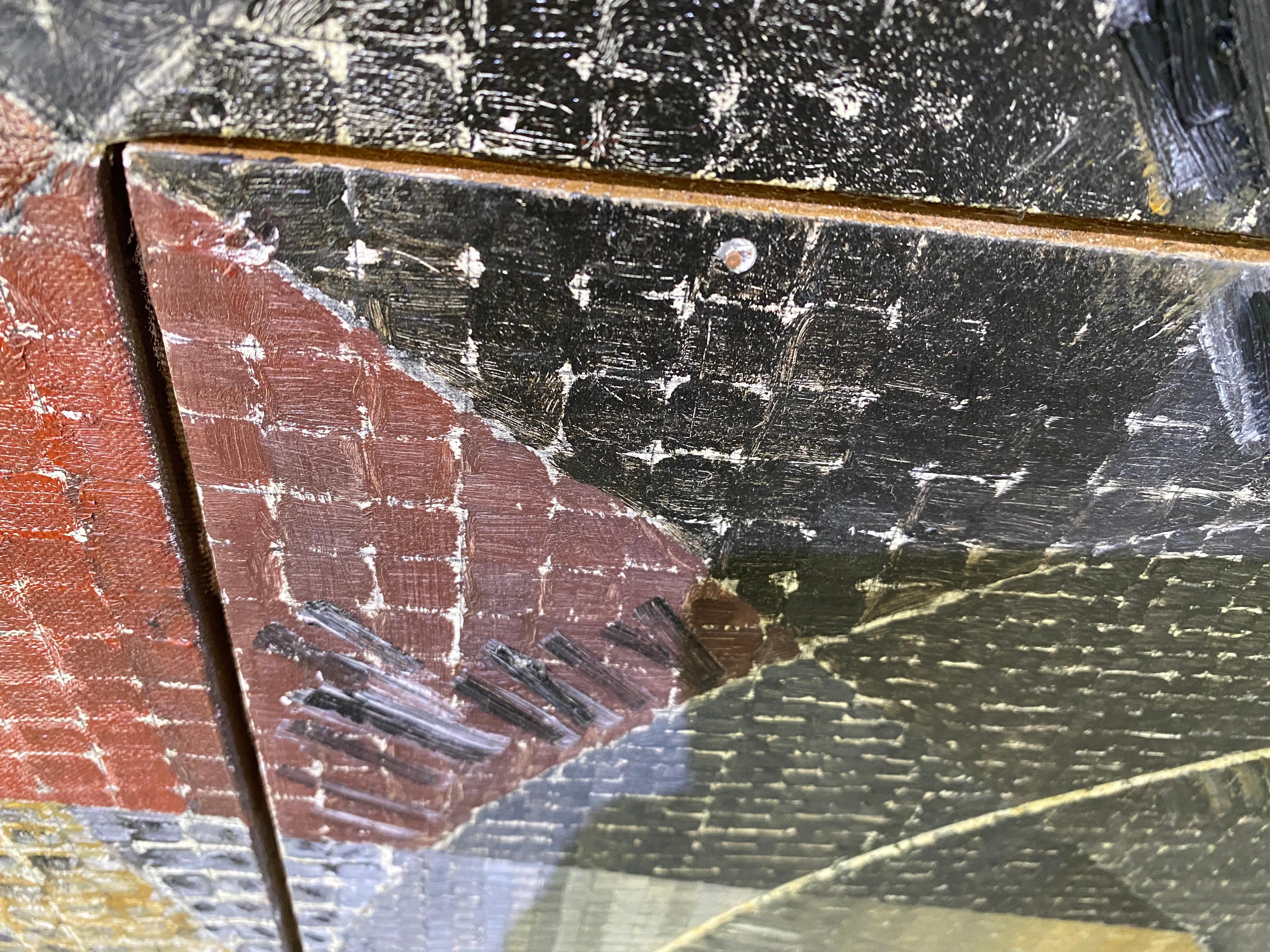 Quadro astratto olio su tela di Edward Giobbi in vendita 2