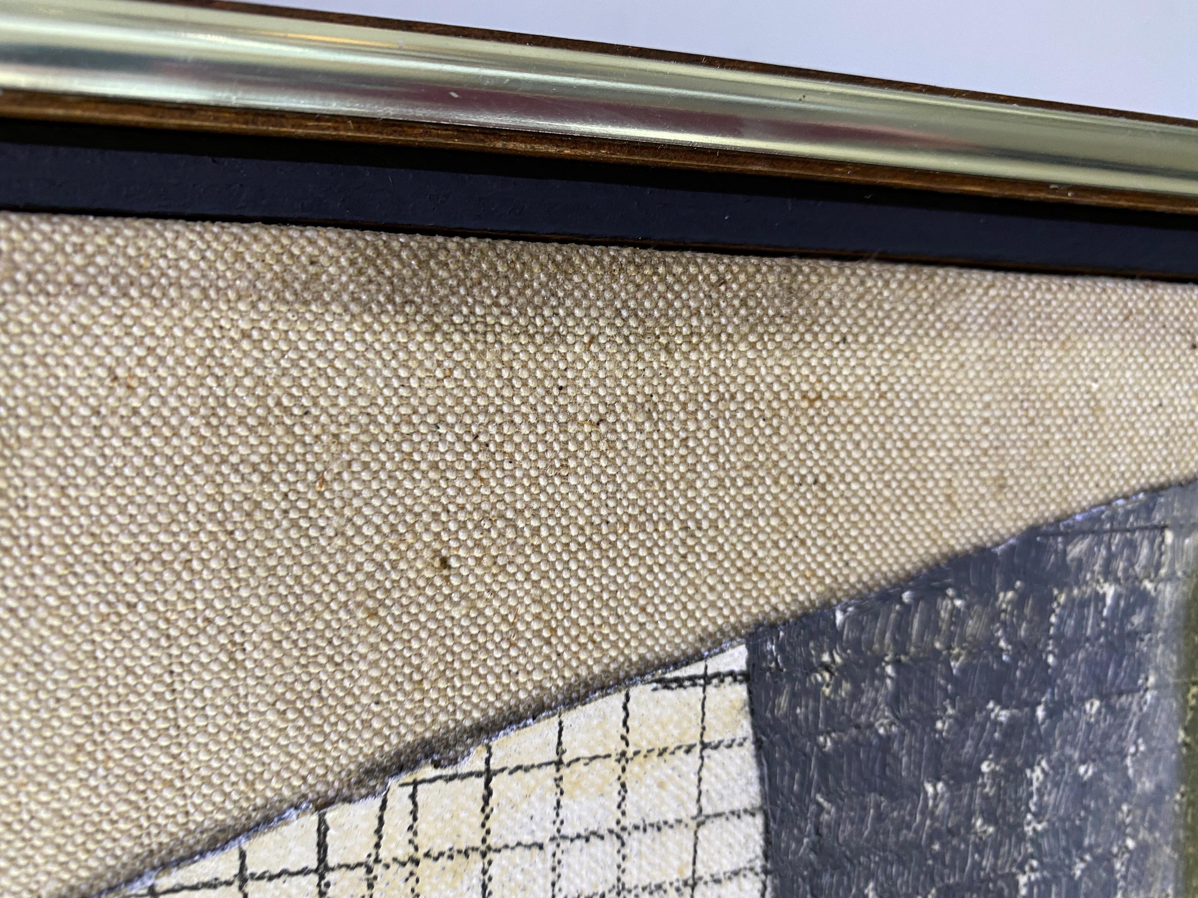 Quadro astratto olio su tela di Edward Giobbi in vendita 6