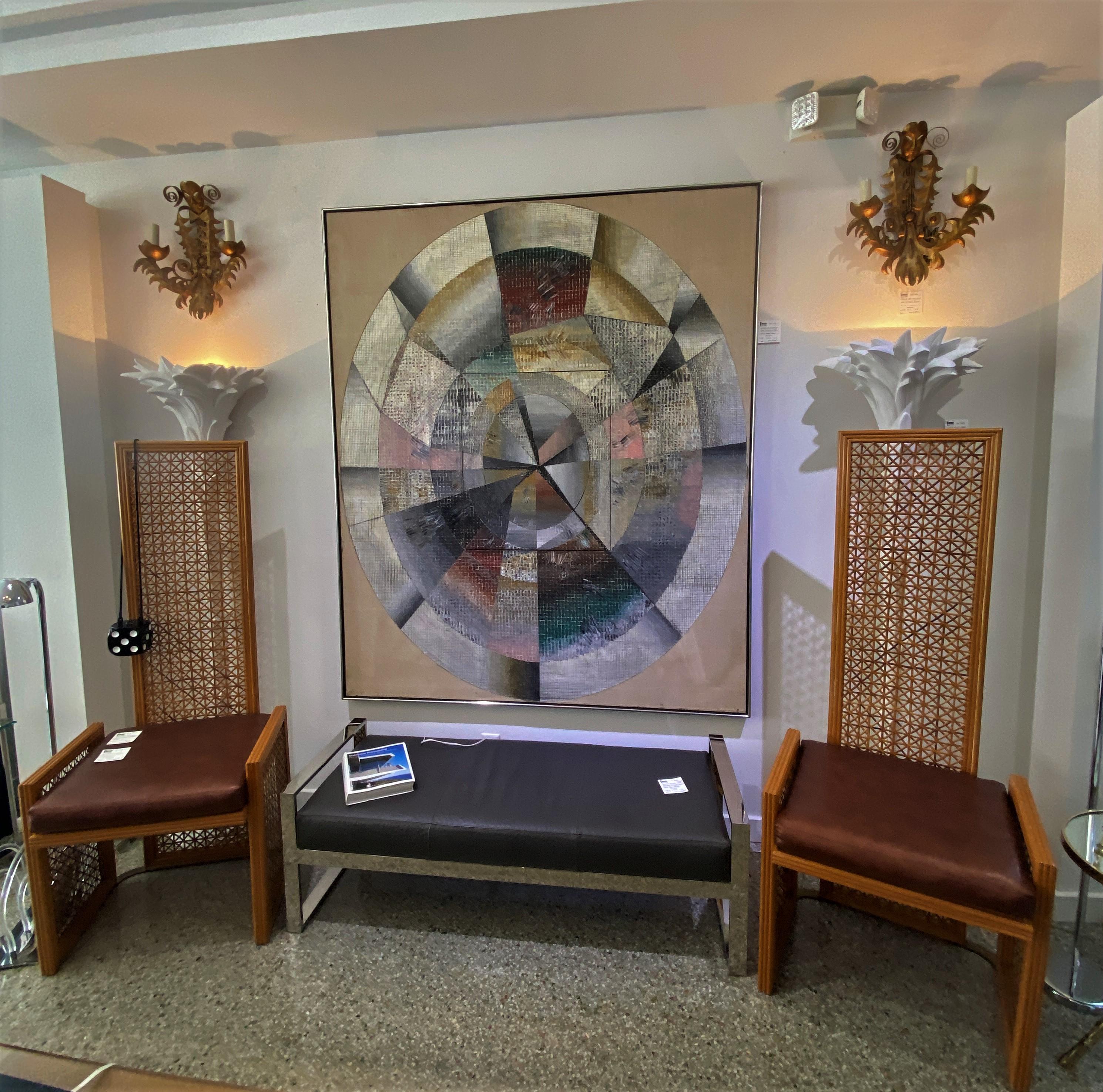 Quadro astratto olio su tela di Edward Giobbi in vendita 12