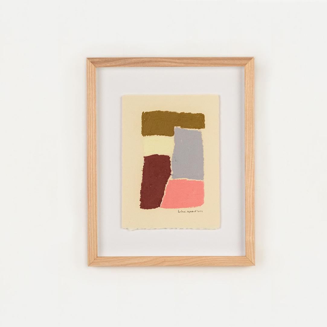 Bellissimo dipinto a olio dell'artista francese contemporanea Hortense Reynaud. Disegno astratto dipinto con pastelli a olio in vari colori. Carta spessa di qualità e firmata dall'artista. Ogni pezzo è unico e irripetibile. Incorniciato di recente