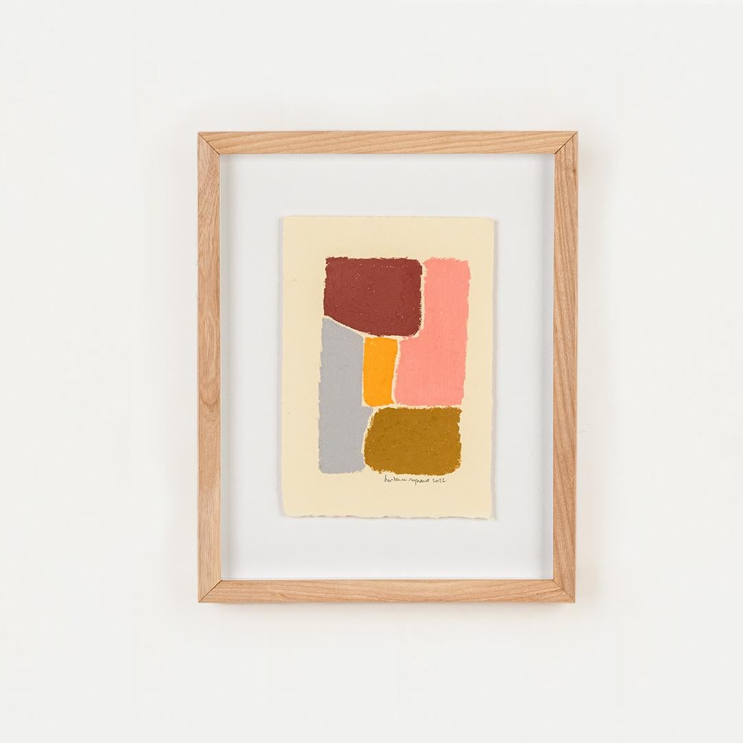 Abstraktes Ölgemälde des französischen Künstlers Hortense Reynaud (Plexiglas) im Angebot