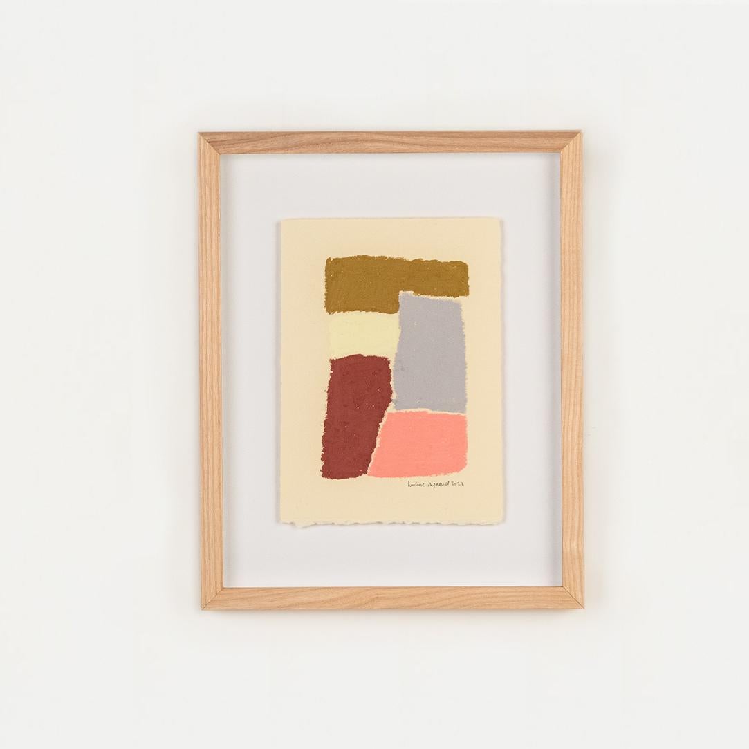 Abstraktes Ölgemälde des französischen Künstlers Hortense Reynaud (Plexiglas) im Angebot