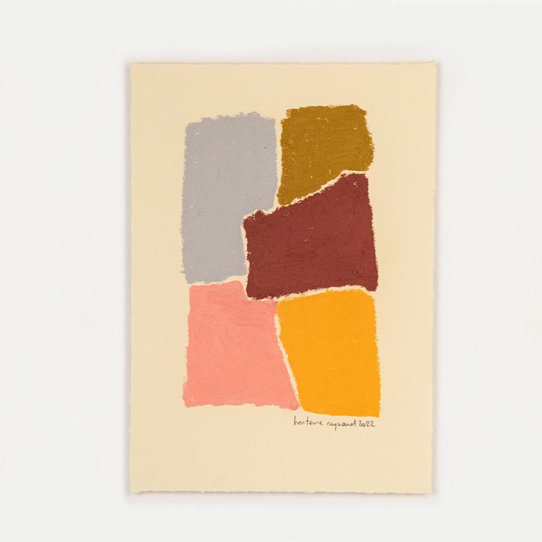 Abstraktes Ölgemälde des französischen Künstlers Hortense Reynaud im Angebot 1