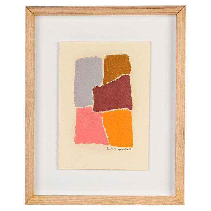Pittura ad olio astratta dell'artista francese Hortense Reynaud