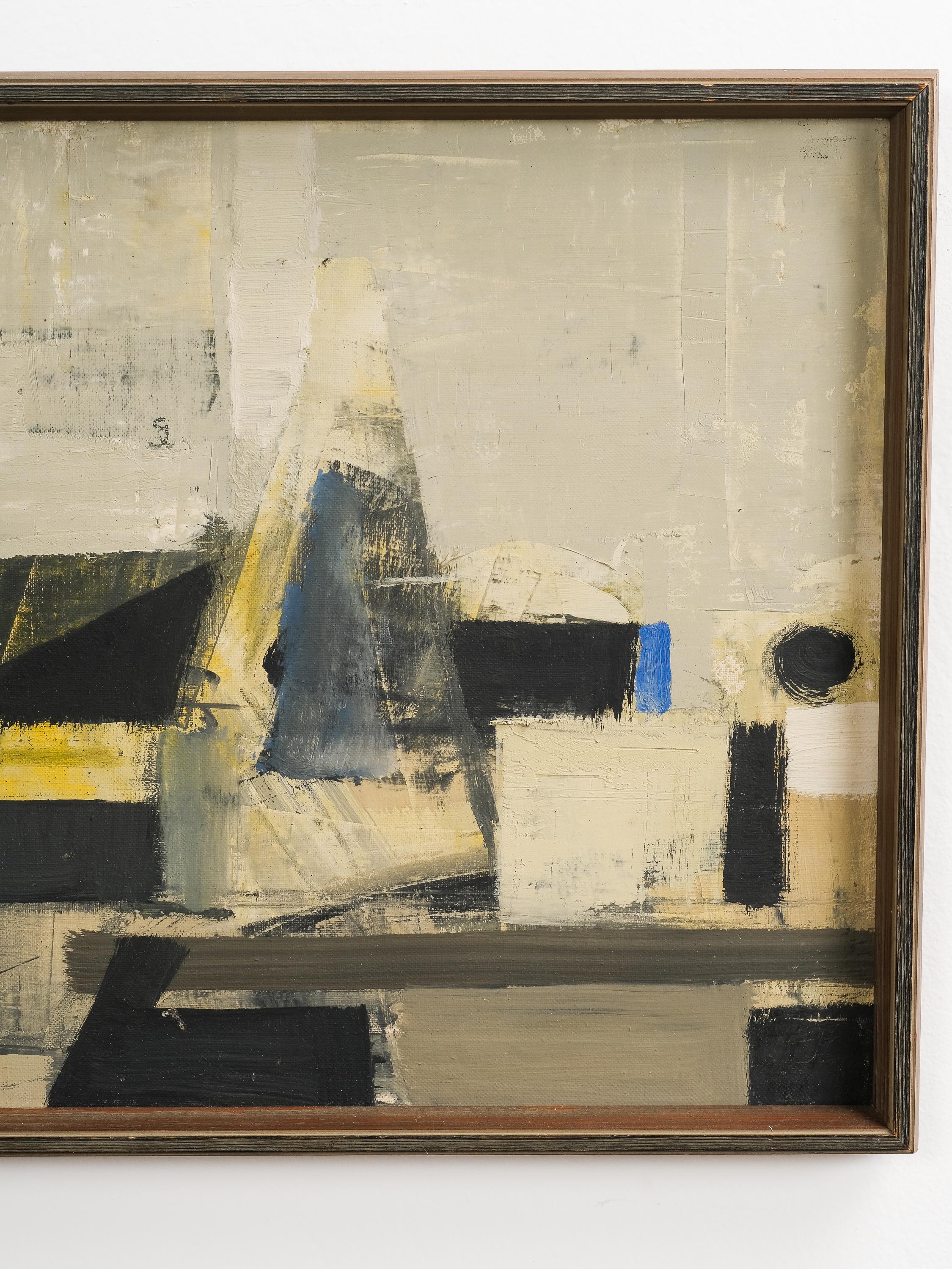Swedish Abstract Oil Painting by Gunnar Johansson, Sweden