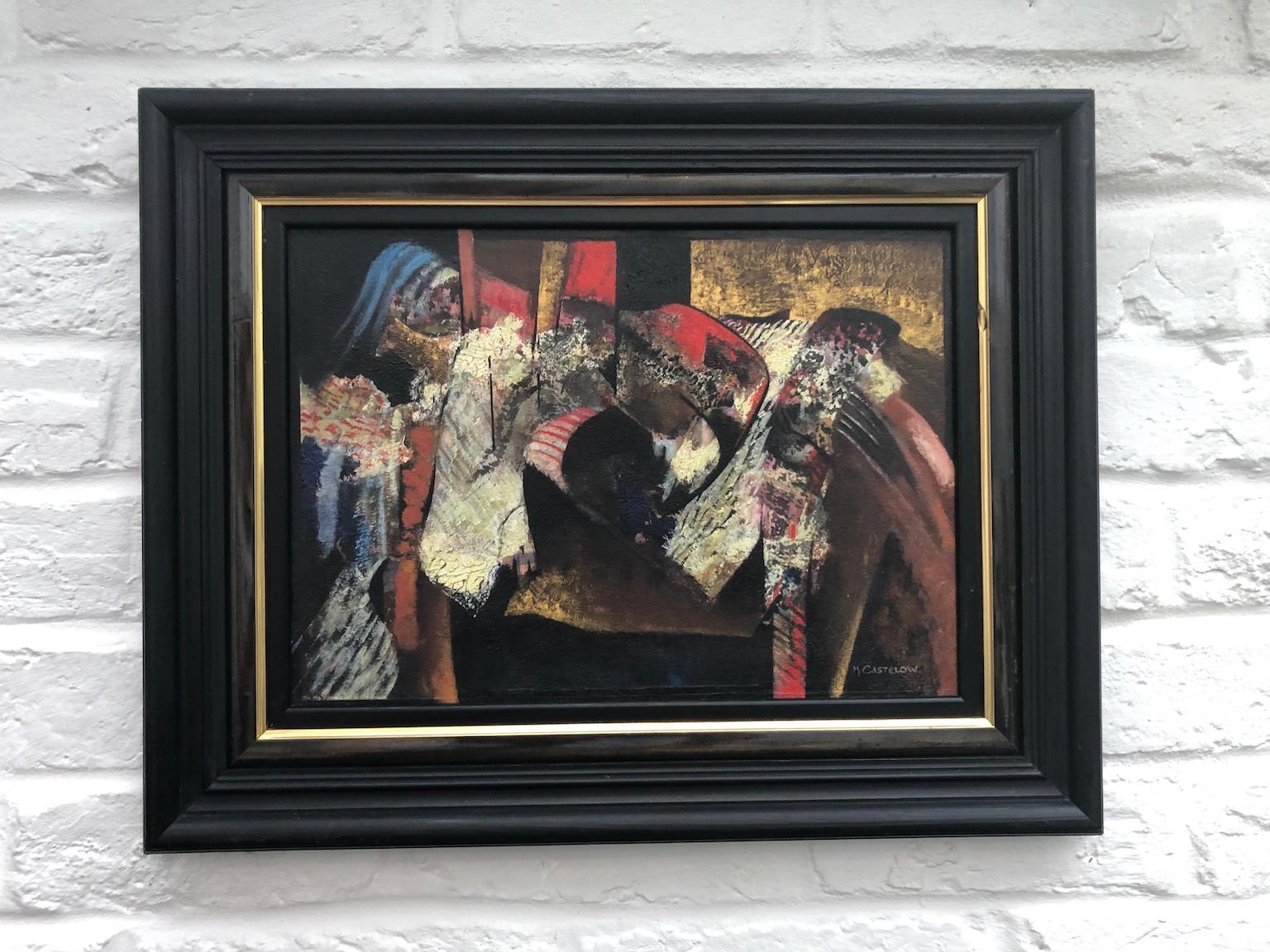 Abstract oil painting by Margaret Castelow, ‘The Dressing Room’, circa 1980

Exquisite abstract oil painting by British artist Margaret Castelow, beautifully executed, entitled ‘The Dressing Room’, signed.

Complemented by triple layer wooden