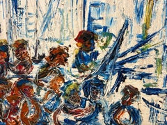 Abstract Oil Painting by Nicolai Michoutouchkine (1929-2010)