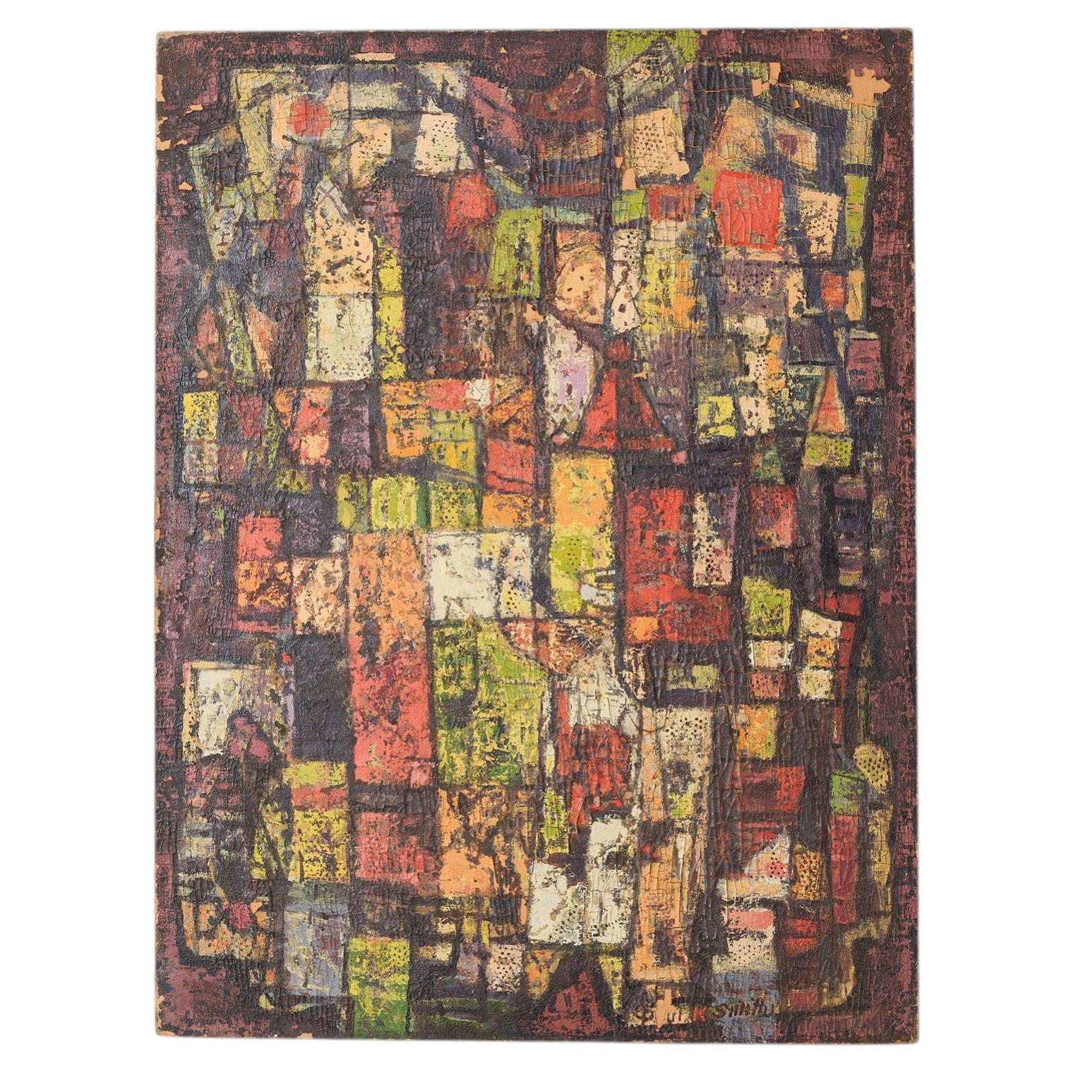 Abstract Oil Painting by Paul Kauvar Smith For Sale