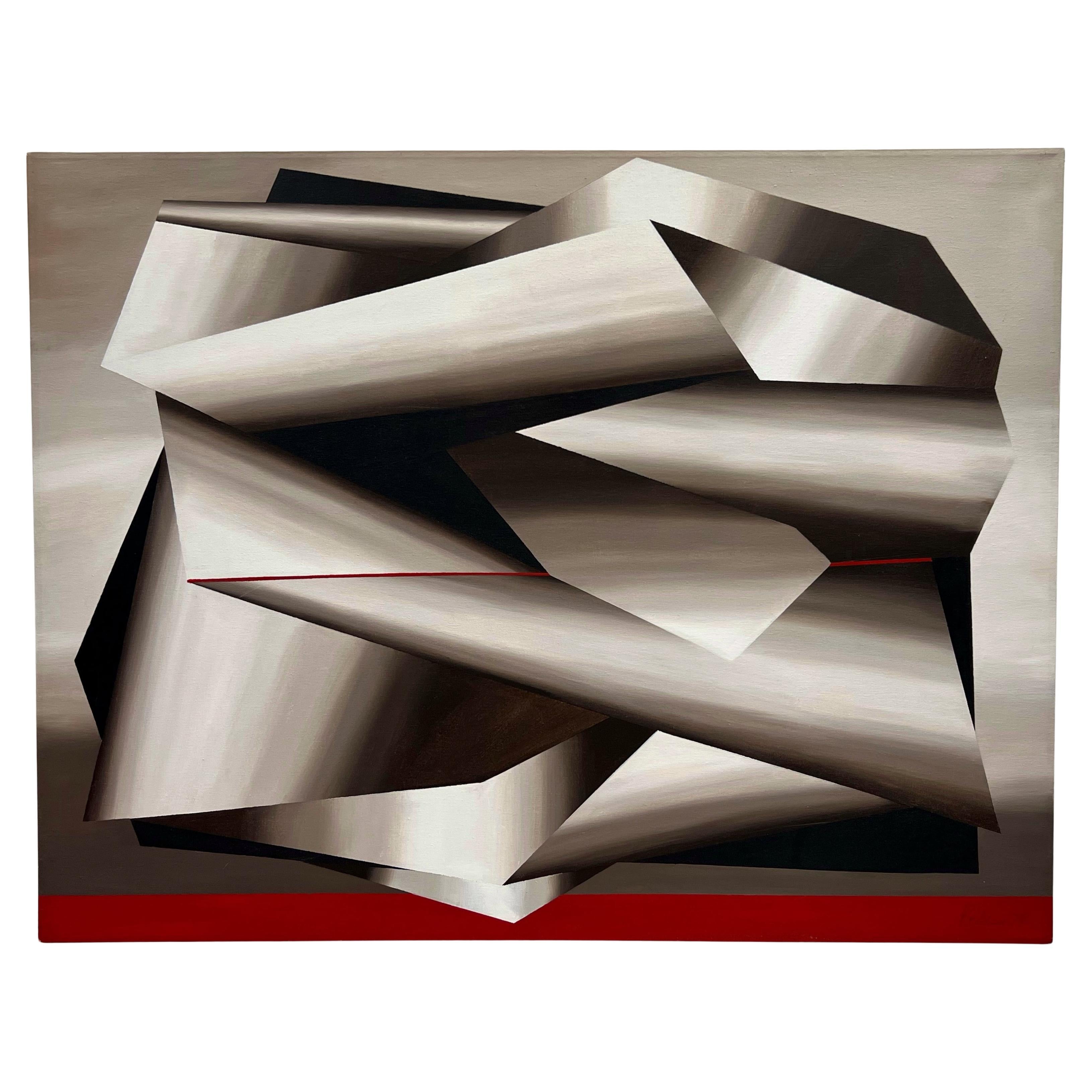 Pittura ad olio astratta di Pearl Rebhun