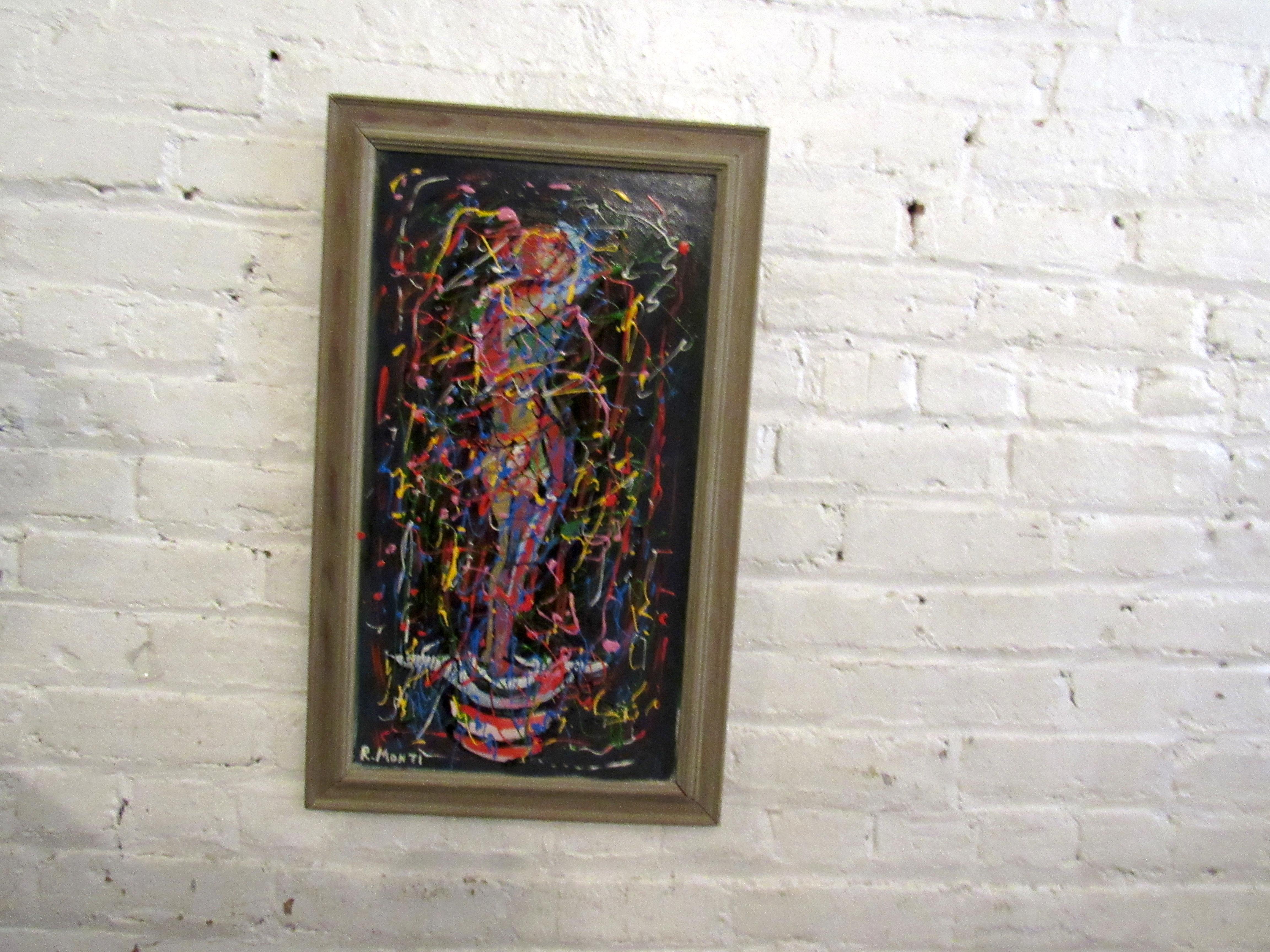 Autre Peinture à l'huile abstraite de R. Monti en vente