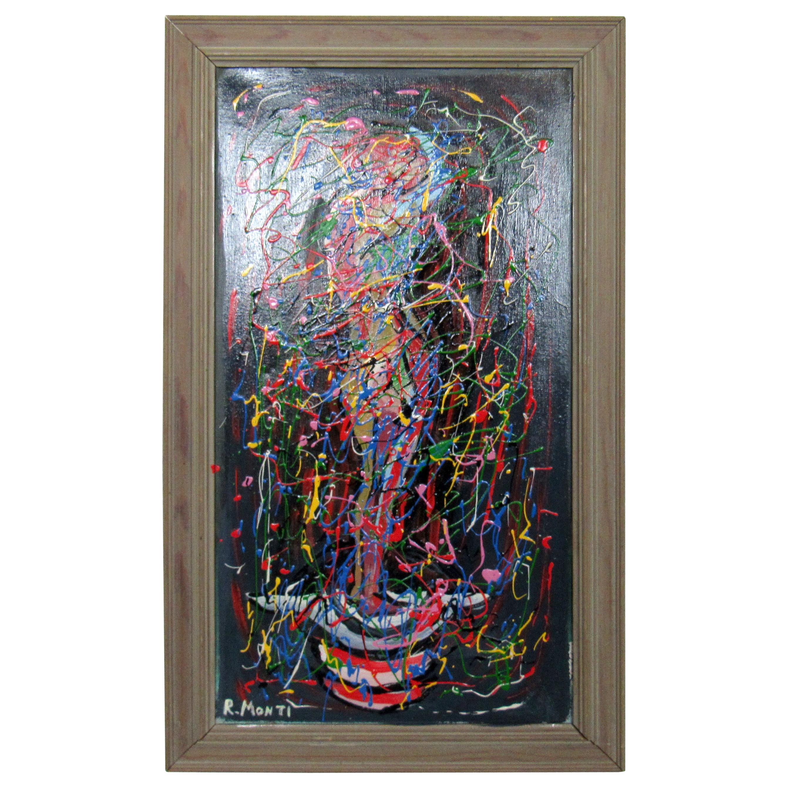 Abstract Oil Painting by R. Monti